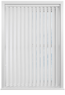 Shimmer (Blackout), Crystal White - Vertical Blind